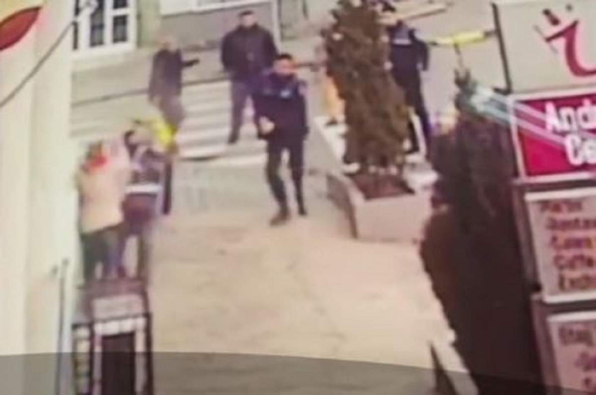 Scene şocante în Tecuci! Un bărbat înarmat a fost împuşcat de poliţişti în plină stradă