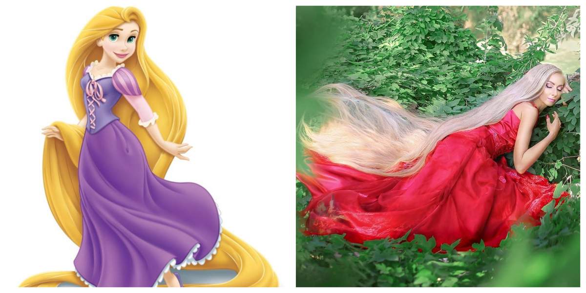 FOTO / Rapunzel există! Are 34 de ani şi are părul de aproape 2 metri lungime