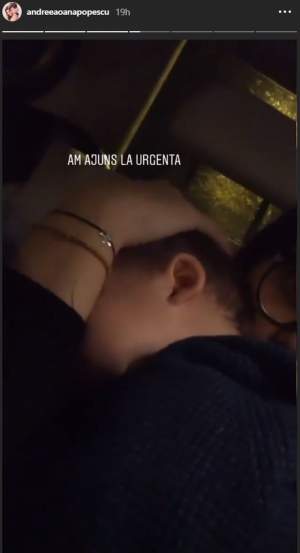 Andreea Popescu a ajuns de urgenţă cu fiul la spital. Medicii l-au pus imediat la perfuzii