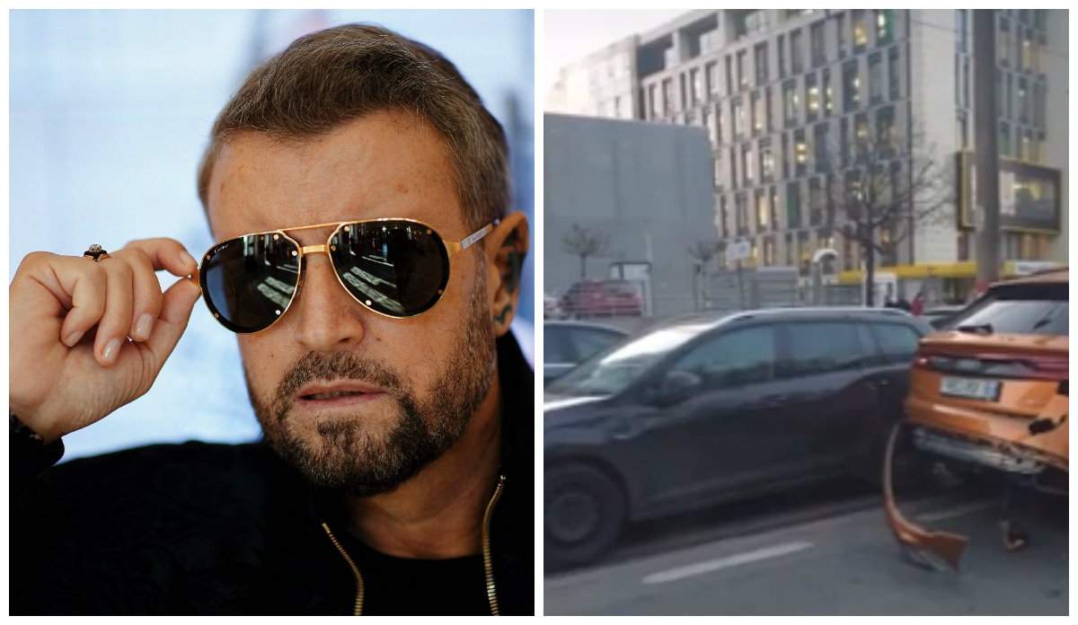 Mașina lui Cătălin Botezatu, făcută praf într-un accident rutier! Momente șocante în Capitală / VIDEO