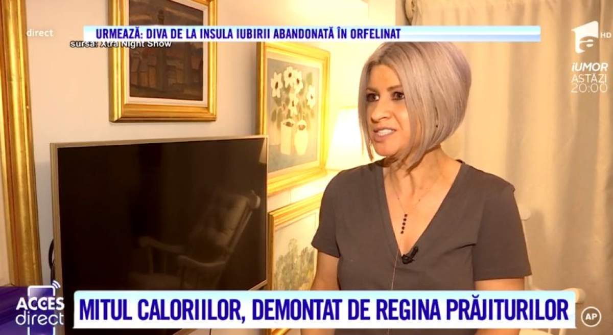 Povestea secretă a Reginei Prăjiturilor, la "Acces Direct". A reuşit să scape de depresie, după ce a ajuns la cratiţă / VIDEO