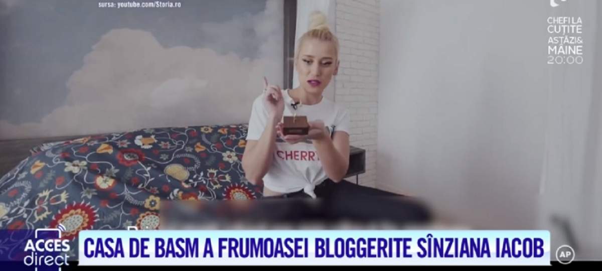 Imagini nemaivăzute din casa bloggeriţei Sînziana Iacob! Compromisul făcut de blondină / VIDEO