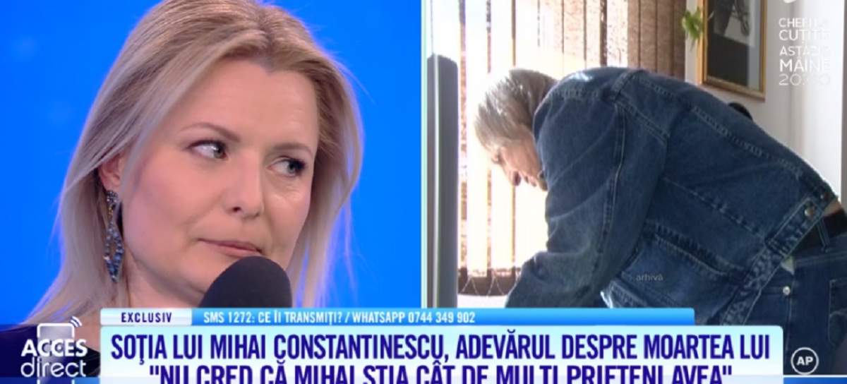 Simona, văduva lui Mihai Constantinescu, cerere neaşteptată în platoul emisiunii "Acces Direct"! "Să nu mă înţelegeţi greşit" / VIDEO