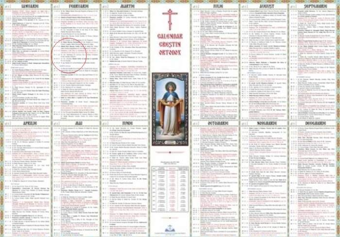 Calendar Ortodox Miercuri 13 Februarie Rugăciunea Care Iţi Usucă Supărările