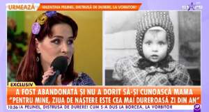 VIDEO / Nicoleta Voicu a fost abandonată la naştere. Fosta iubită a lui Gheorghe Turda şi-a spus drama, cu lacrimi în ochi, în direct
