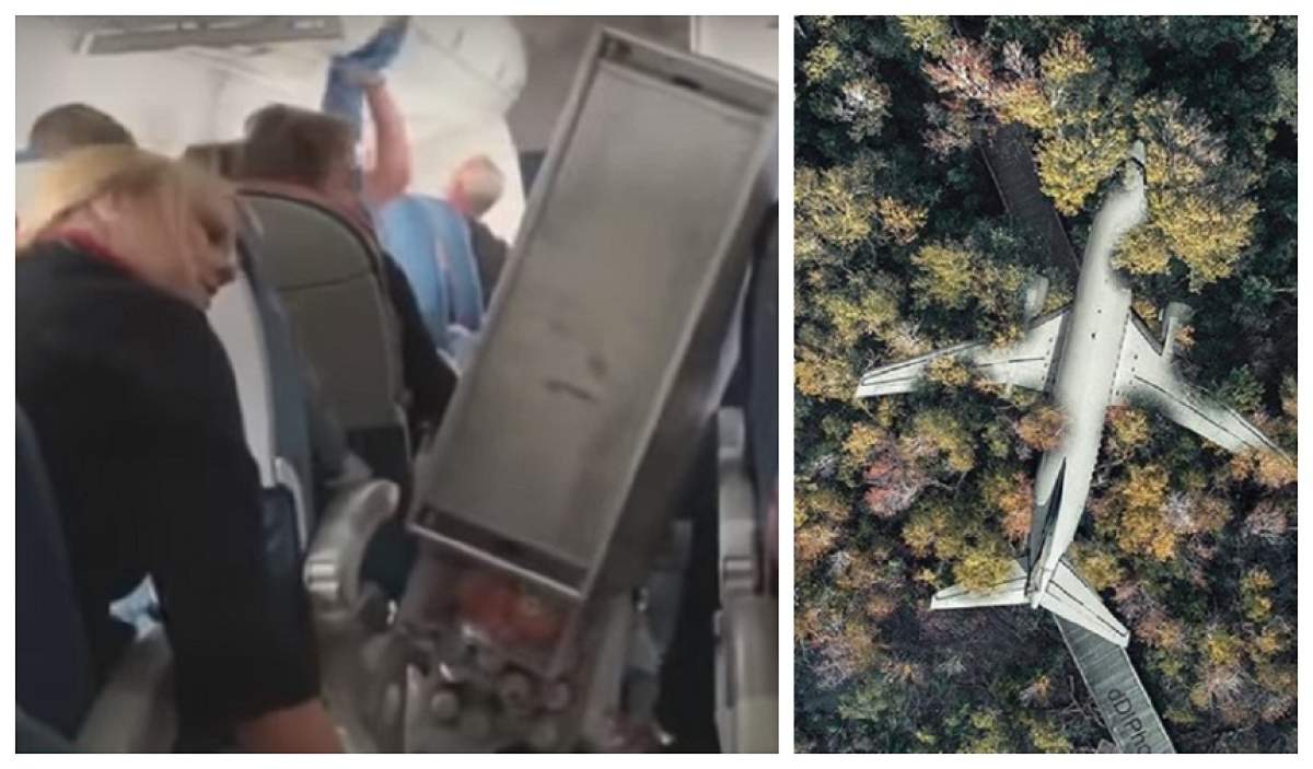VIDEO / Clipe de panică într-un avion! Aeronava s-a prăbușit în gol, de 2 ori