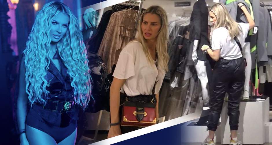 VIDEO PAPARAZZI / Din doar câteva mişcări, te face să cazi pe scări! Andreea Bănică s-a jucat cu imaginaţia bărbaţilor într-un mall din Capitală