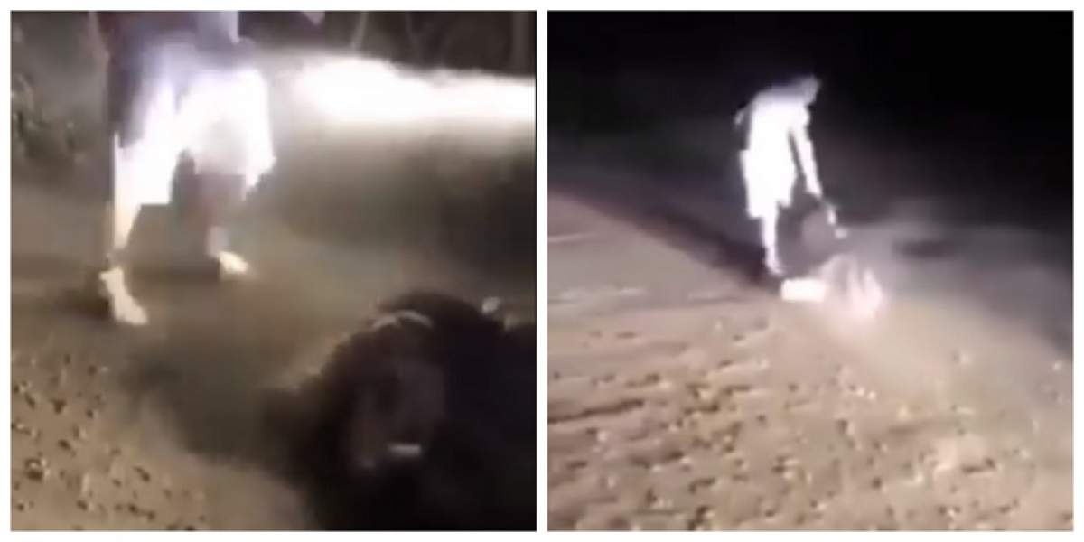 VIDEO / Tânără bătută cu sălbăticie, pe un drum din Dej. Poliţiştii fac apel la populaţie