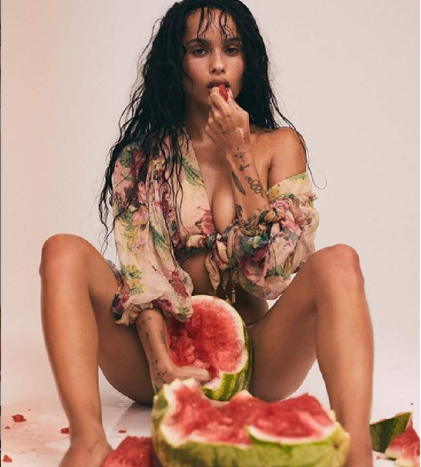 FOTO / Zoe Kravitz, fără lenjerie intimă! Și-a expus „bijuteriile”, pe internet