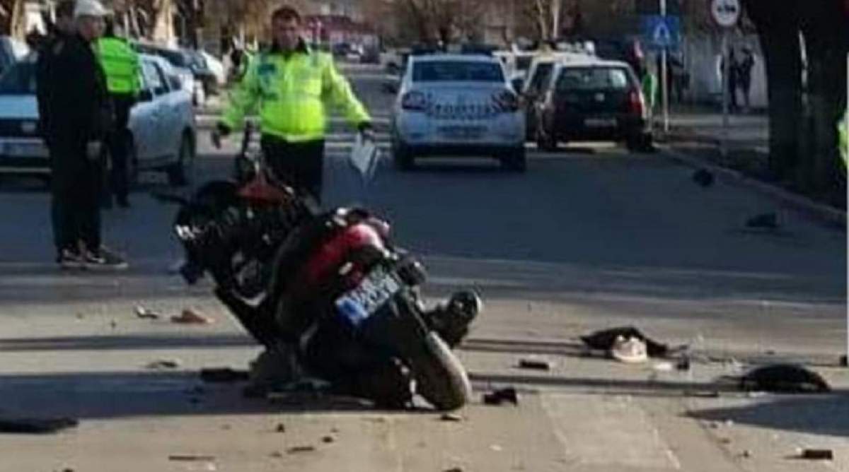 Accident groaznic la Rioșiorii de Vede. Un tânăr motociclist este în comă