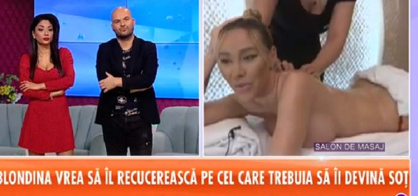 VIDEO / Raluca Podea e în stare de orice să îşi "recupereze" iubitul! S-a afişat fără haine, în direct