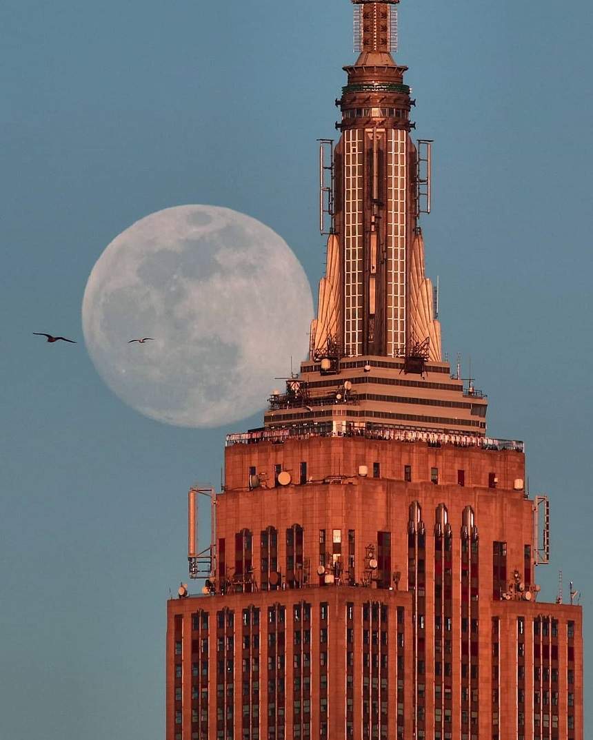 FOTO / Fenomen unic în România, „Luna Zăpezii” a fost cea mai luminoasă din an! Când va avea loc următorul eveniment