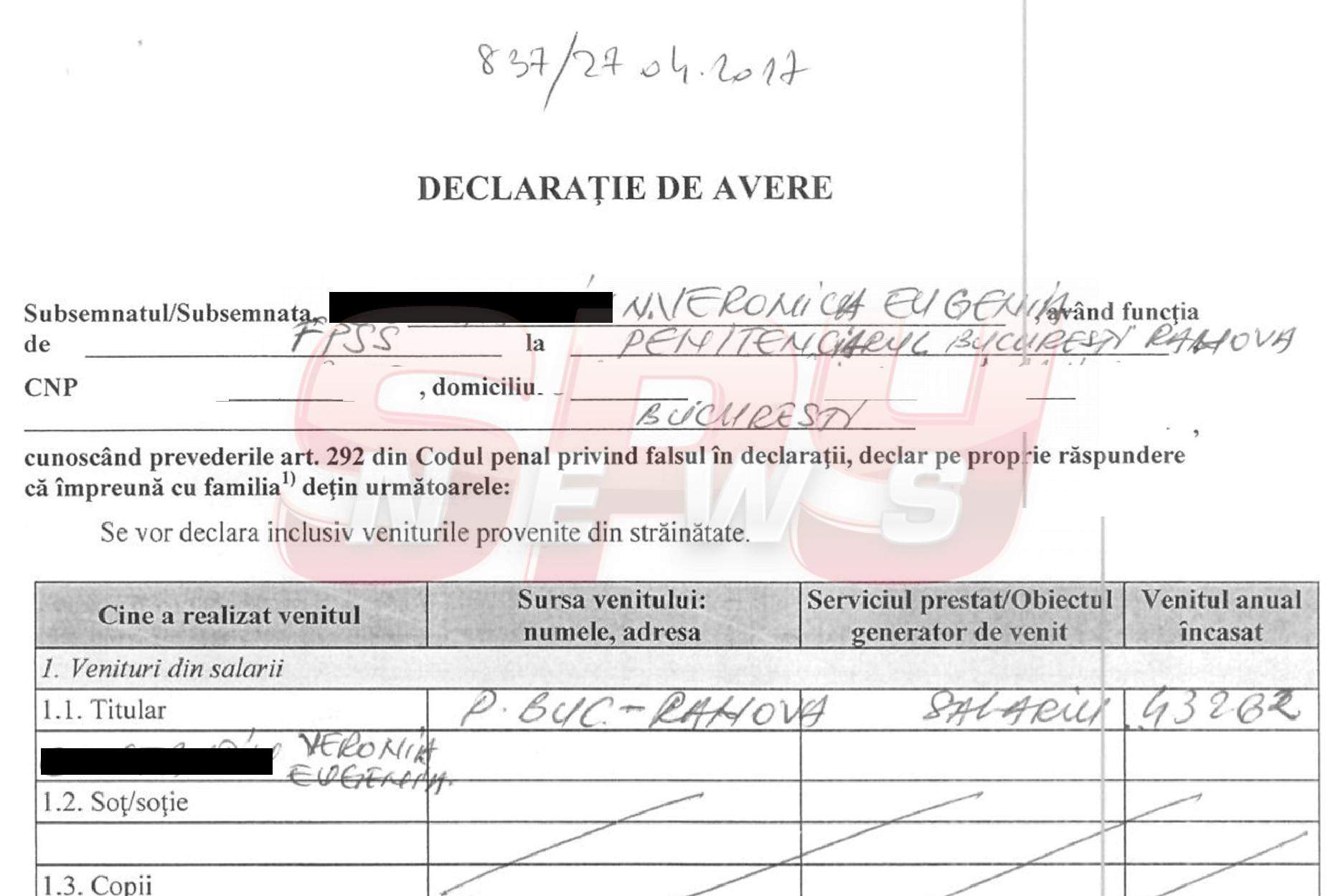 Câţi bani "decartează" psiholoaga de la Rahova, ca să o ierte şefii că s-a măritat cu un mafiot! Document exclusiv