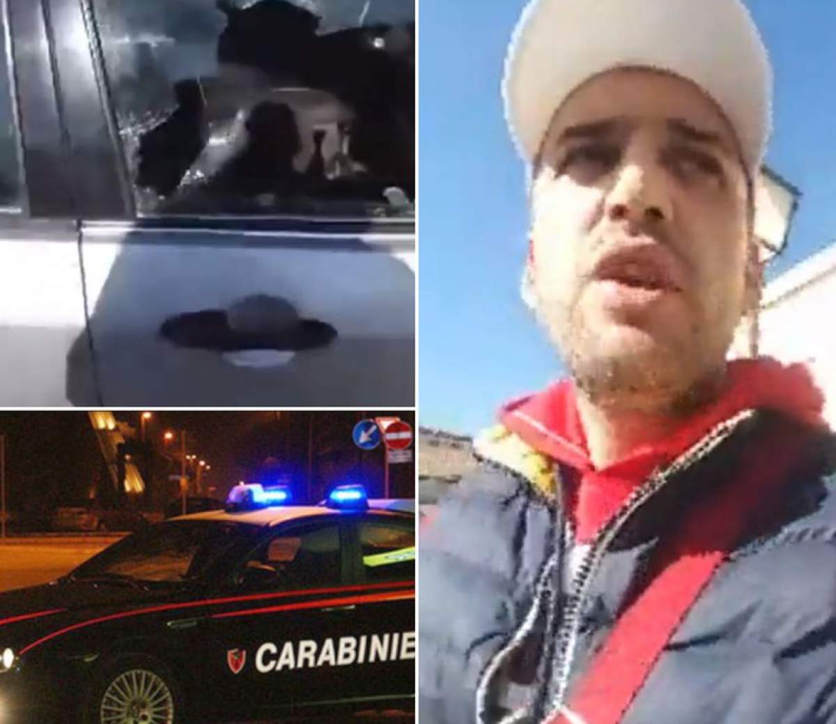 VIDEO / Un român şi-a distrus maşina confiscată de carabinieri. Supărat foc, bărbatul a transmis totul live pe Facebook