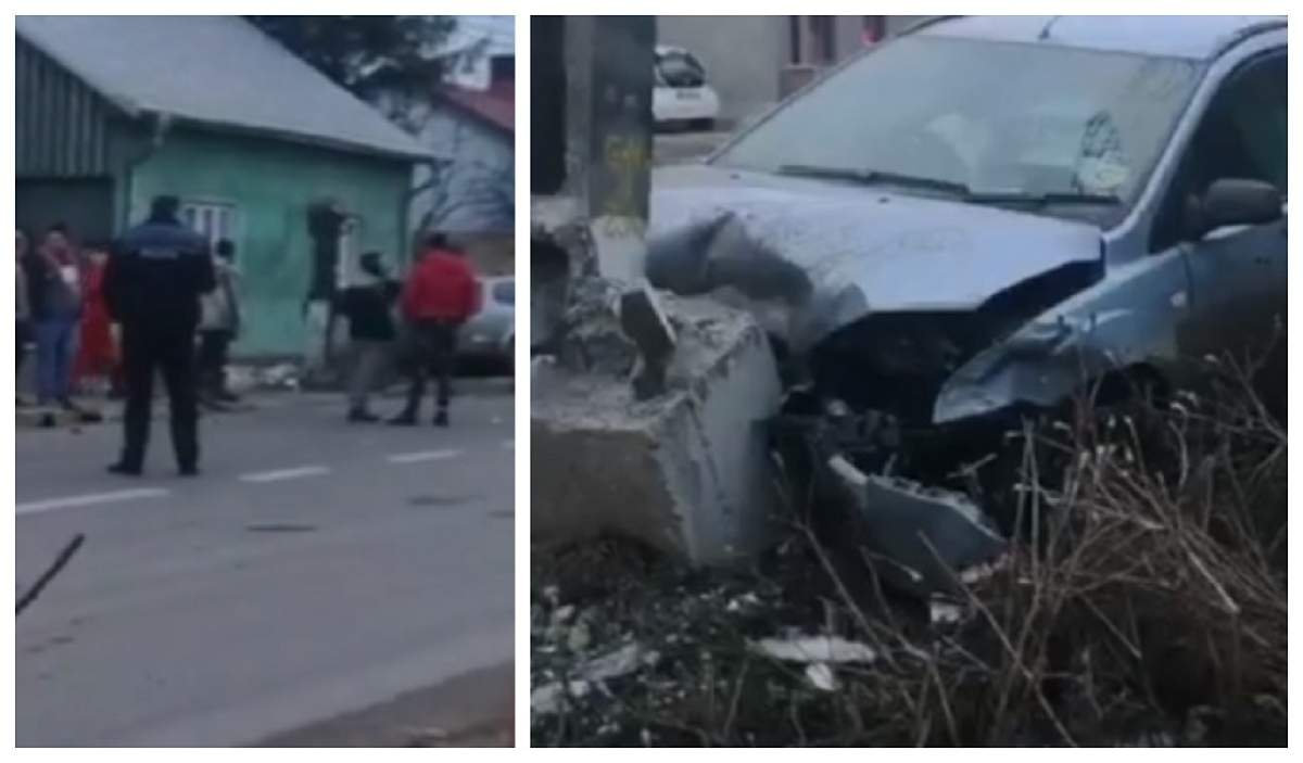 VIDEO / Copil de 14 ani din Rădăuţi îşi ia prietenii şi porneşte într-o cursă nebună, la volan. Loveşte maşina Poliţiei şi fuge