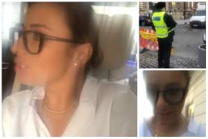 VIDEO / Scandal în trafic! Anamaria Prodan, înjurată de un polițist: „Un golan”