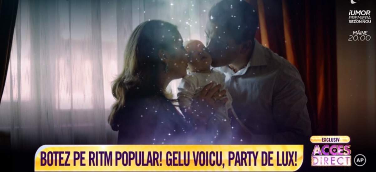 VIDEO / Botez de poveste pentru fiica lui Gelu Voicu! Cadru de vis şi invitaţi unul şi unul