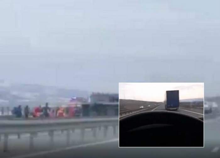 Şoferul microbuzului care a lovit în plin un TIR între Gilău şi Turda era live pe Facebook! Imagini şocante