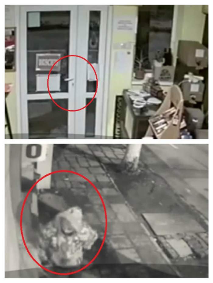 VIDEO / Un hoţ de toată jena în Brăila! A ratat jaful după ce a rupt clanţa de la intrarea în magazin