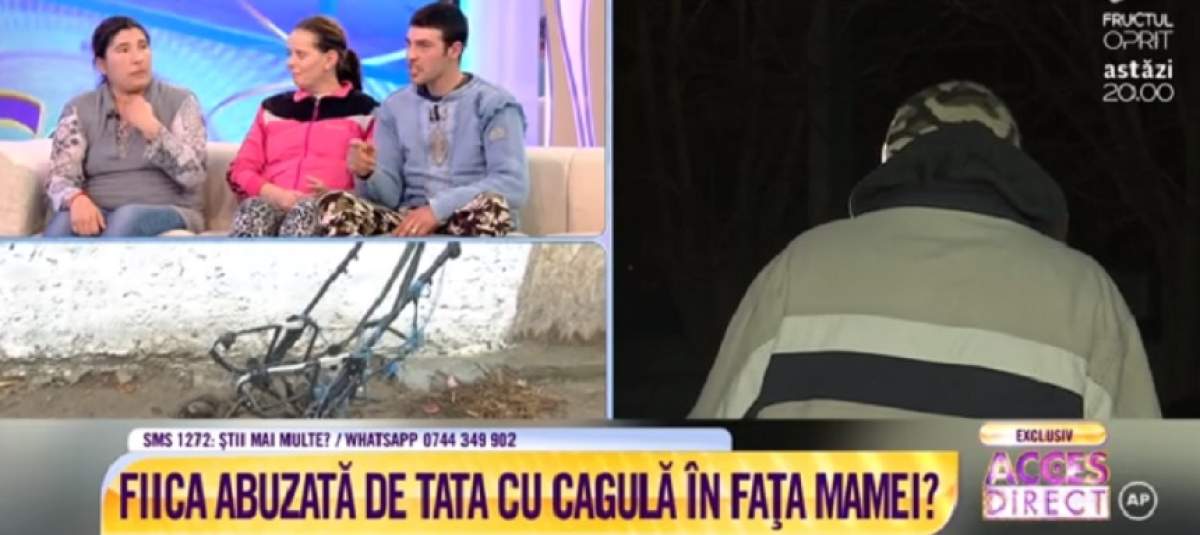 VIDEO / Un tată recunoaște, cu nonşalanţă în faţa întregii ţări, că a abuzat-o pe fiica iubitei lui