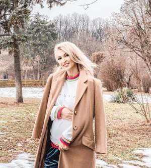 FOTO / Andreea Bălan, corp de invidiat în a 8-a lună de sarcină: „Abia aștept să vină bebelina”