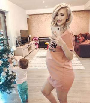 FOTO / Andreea Bălan, corp de invidiat în a 8-a lună de sarcină: „Abia aștept să vină bebelina”