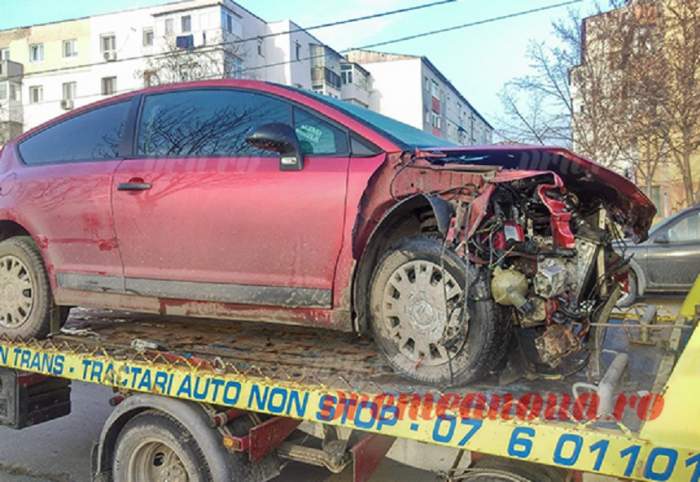 Accident în Vaslui! Un tânăr beat a făcut praf trei mașini, în timp ce fugea de poliție