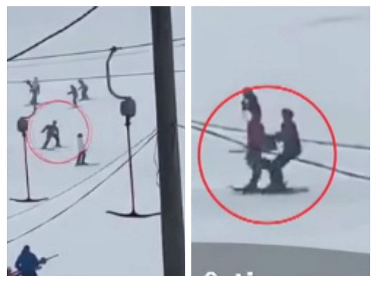 VIDEO / Doi schiori „s-au pupat” pe pârtia din Vatra Dornei