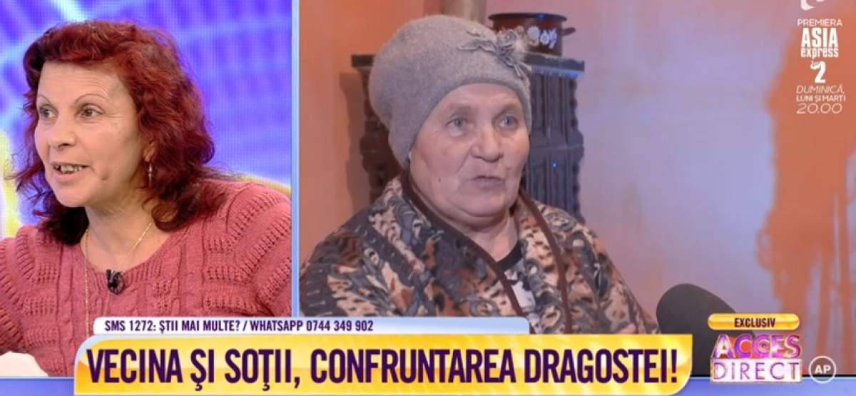 VIDEO / Vecina acuzată de iubire cu soţul Floarei explică tot! "N-am mai făcut amor de când a murit bărbatul meu"