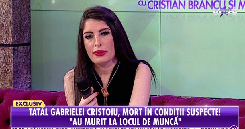 Gabriela Cristoiu nu poate să-şi revină după moartea bruscă a tatălui său. "Era singura mea familie"