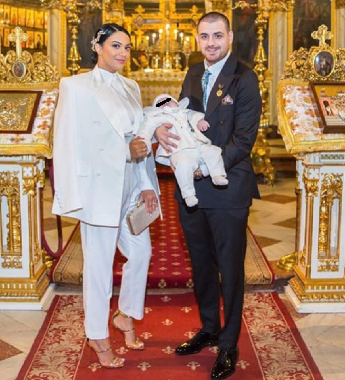 FOTO / Imagini emoționante cu Betty Stoian și Cătălin Vișănescu în biserică, la botezul copilului. Acum au fost făcute publice!