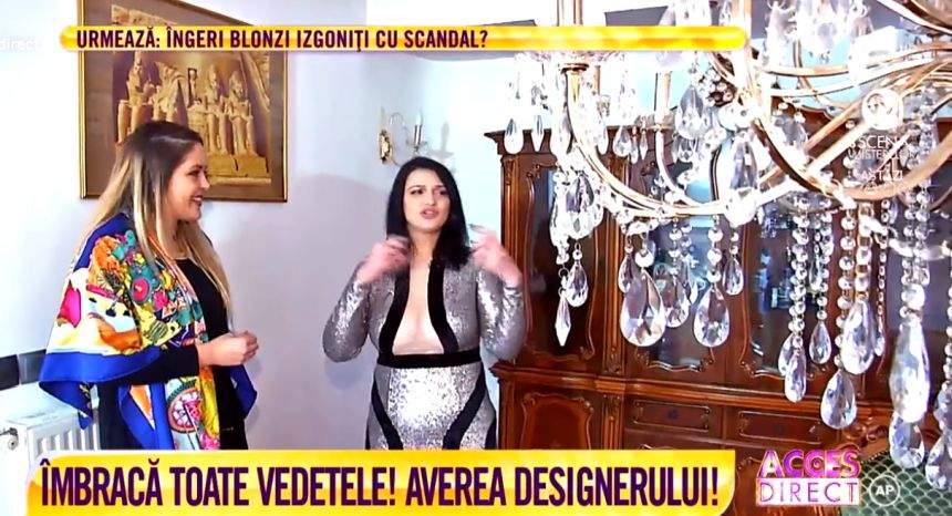 VIDEO / Designerul vedetelor, Andreea Dogaru, trăieşte în lux şi opulenţă. Stă într-un palat cu trei etaje şi 10 camere