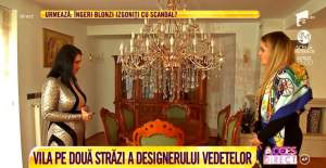 VIDEO / Designerul vedetelor, Andreea Dogaru, trăieşte în lux şi opulenţă. Stă într-un palat cu trei etaje şi 10 camere