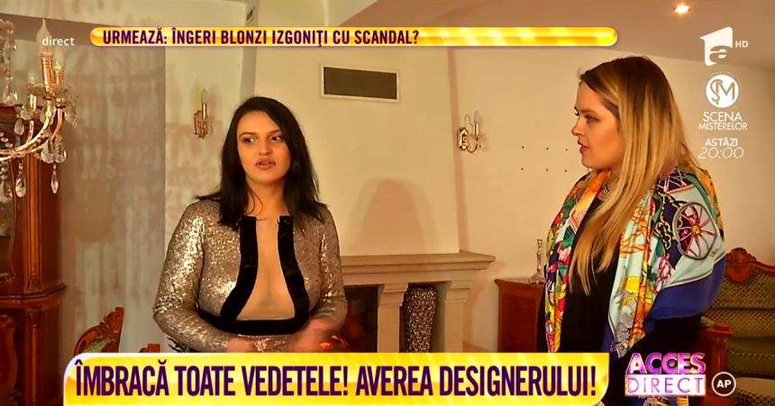 VIDEO / Designerul vedetelor, Andreea Dogaru, trăieşte în lux şi opulenţă. Stă într-un palat cu trei etaje şi 10 camere