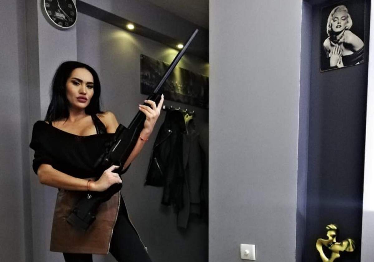 Atenţie! Margherita de la Clejani şi-a cumpărat... puşcă! "Cine te-a supărat?" FOTO