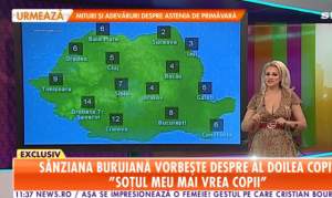 VIDEO / Sânziana Buruiană a revenit pe micul ecran. Blondina a prezentat meteo la Antena Stars