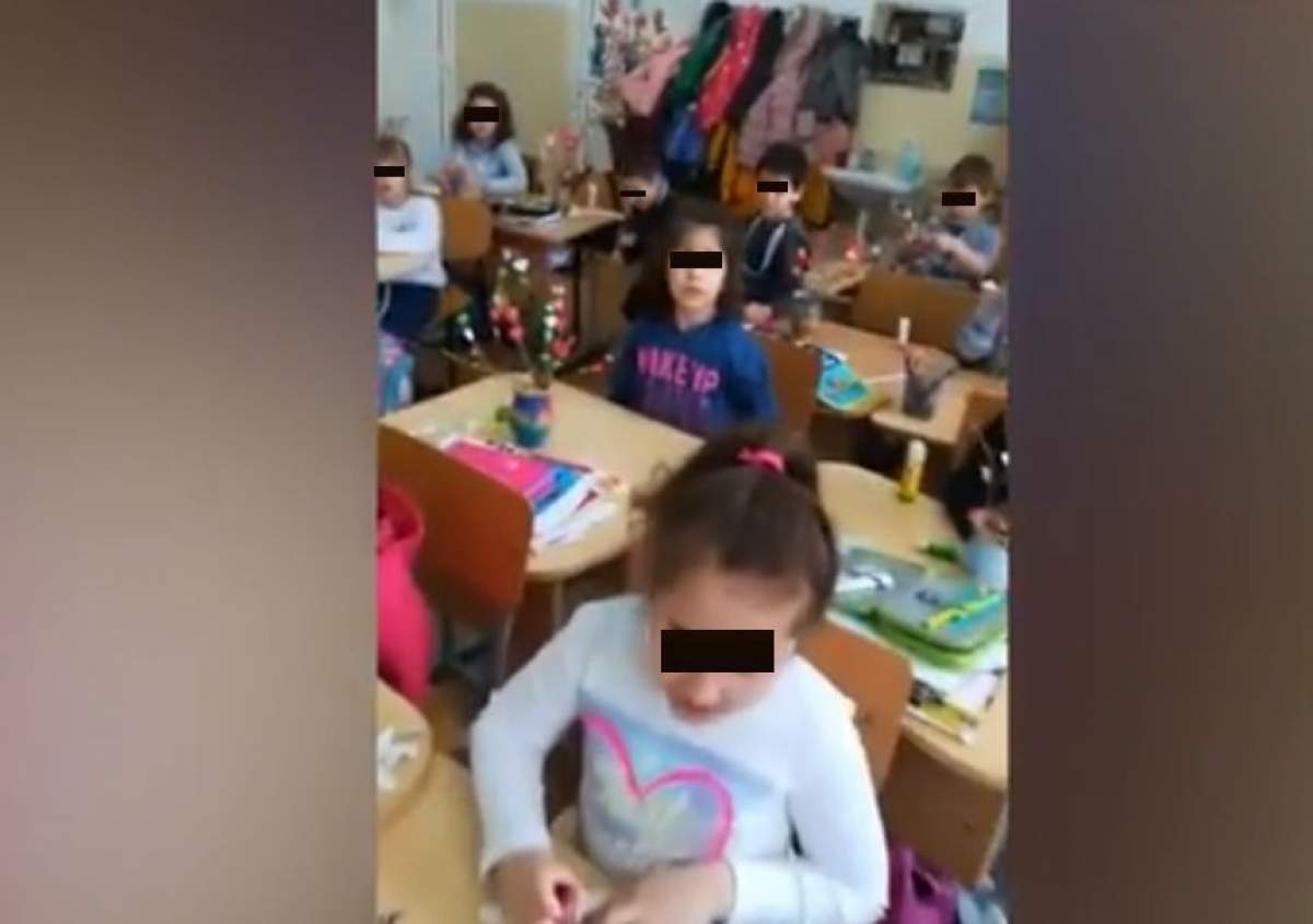 Imagini şocante într-o şcoală din Bucureşti. O învăţătoare zbiară şi urlă la elevi, în timp ce îi filmează