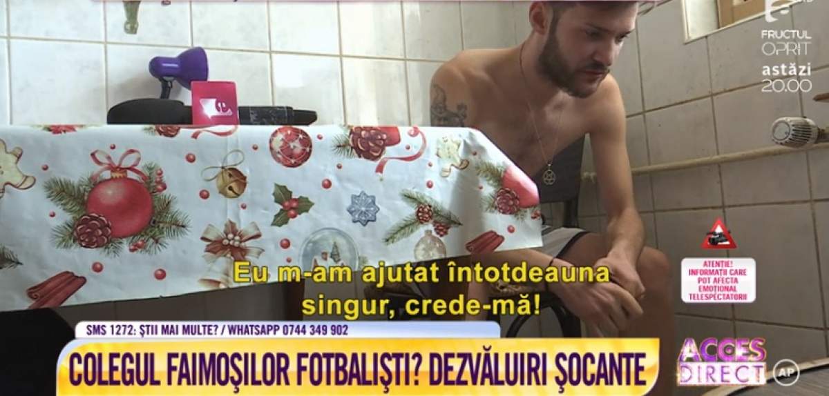 Ionuţ, fotbalistul de la Dinamo care a căzut pradă drogurilor, dezvăluiri şocante: "Nu pot să mă las din cauza familiei". VIDEO