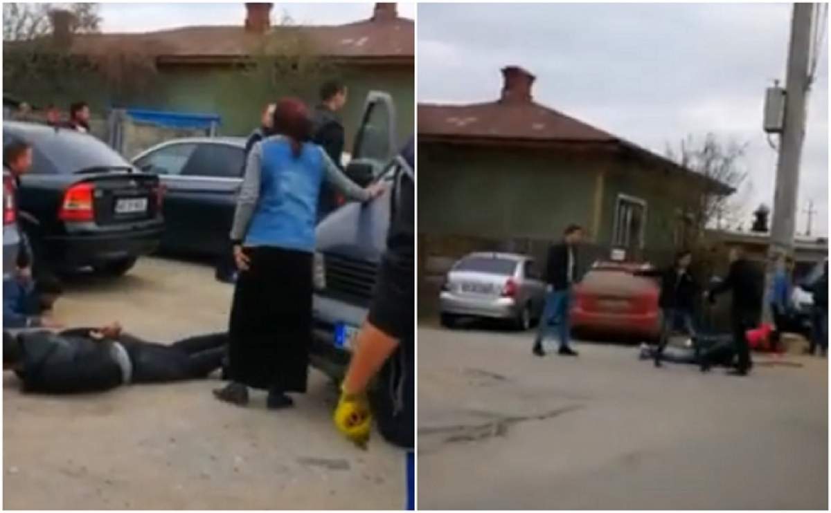 Scandal cu bâte, topoare și împușcături, în Giurgiu! S-au luat la bătaie din cauza unei fete. VIDEO