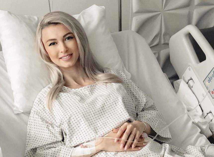 Andreea Bălan, cu vânătăi pe picioare, la spital! Poartă jambiere anti-tromboze. VIDEO
