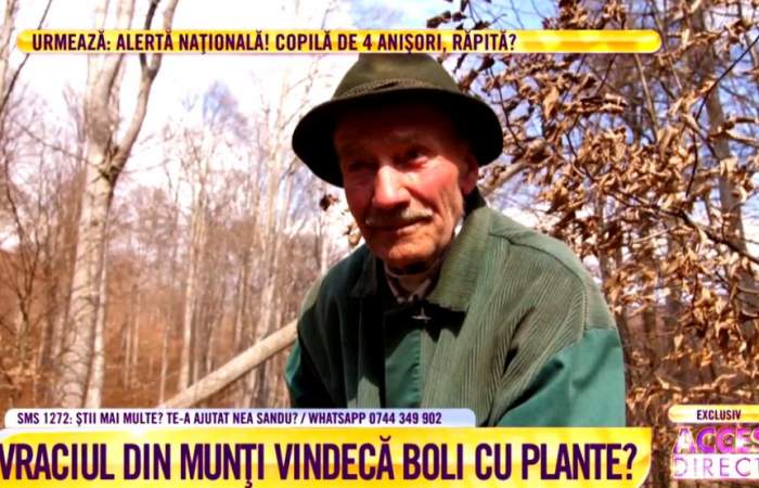 Plante tămăduitoare sau înşelătorie? Nea Sandu, de 90 de ani, spune că vindecă boli grave. "Nu mai ţin minte câţi oameni am făcut bine" / VIDEO