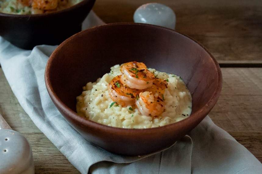 REȚETE cu fructe de mare: Risotto cu creveți picanți