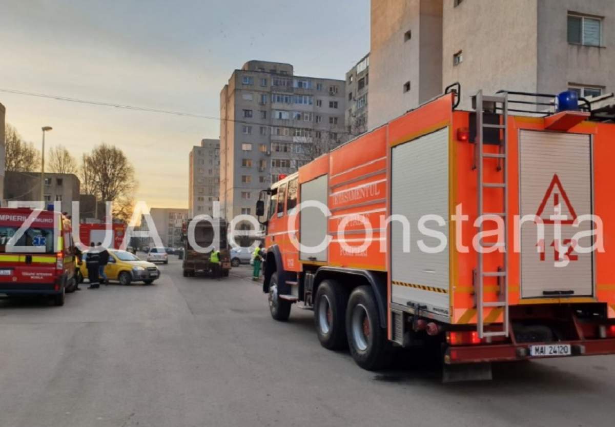 VIDEO / Explozie puternică într-un bloc din Constanța! O persoană a fost rănită