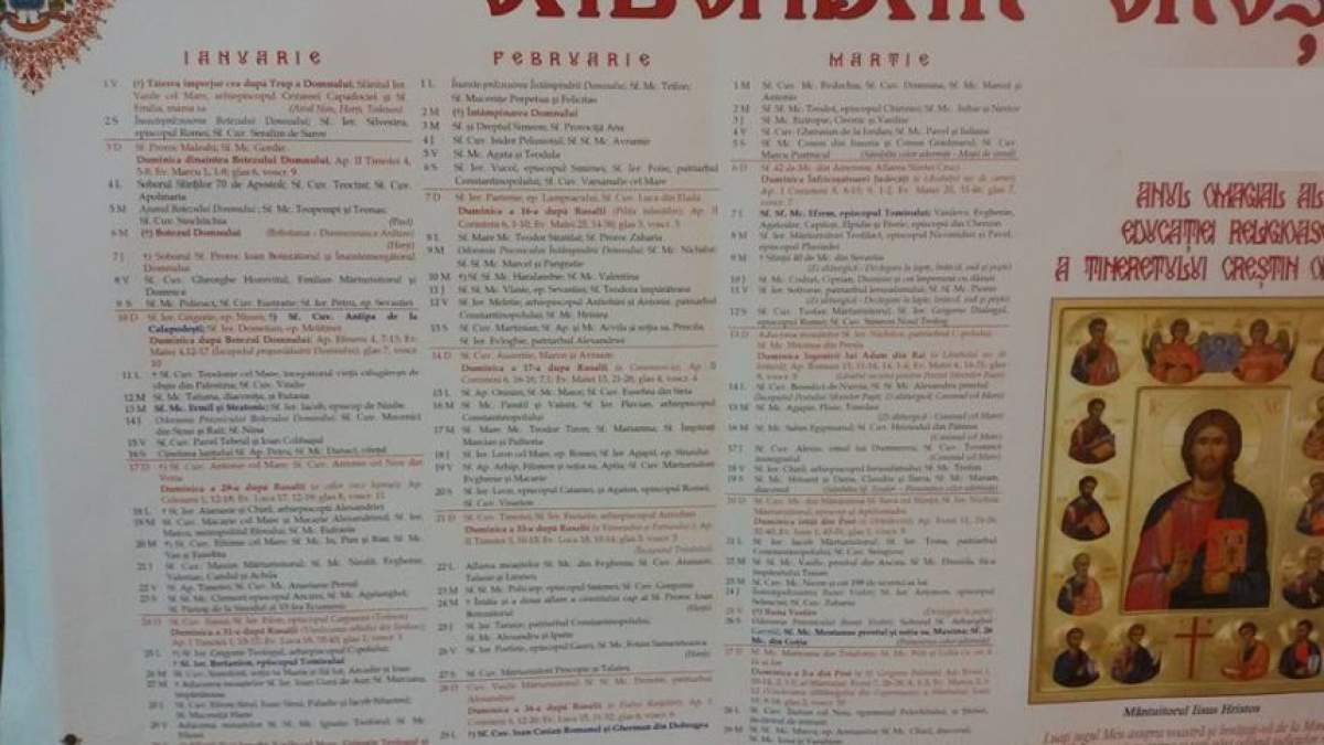 Calendar ortodox, joi, 7 martie. Rugăciunea prin care primeşti putere să-ţi ierţi aproapele