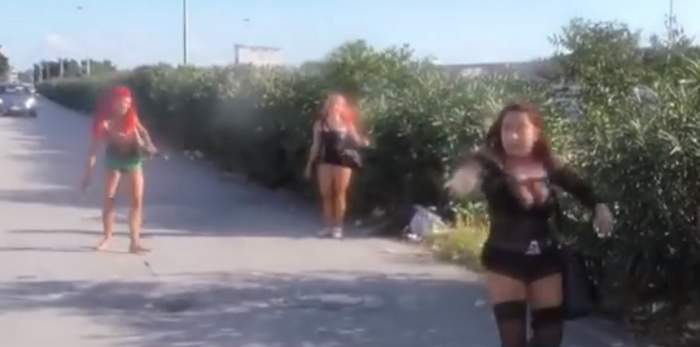 Prostituate românce, scandal cu pietre şi bâte, pe centură, în Italia: "Închide că dau" / VIDEO