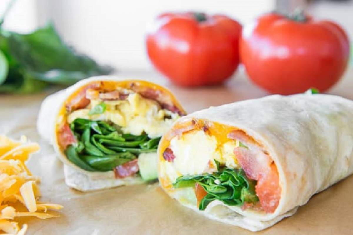REȚETE hrănitoare: Burrito pentru mic dejun