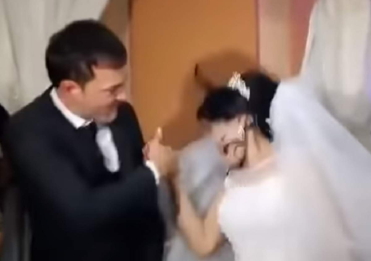 Mireasă pălmuită de mire, la propria nuntă! Ce gest l-a enervat pe bărbat VIDEO 