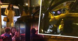 VIDEO PAPARAZZI / Soţia lui Nicolae Bănicioiu e o şoferiţă îndrăzneaţă! Mihaela a consumat alcool, apoi s-a urcat la volan! Fostul şef al Sănătăţii se afla în maşină
