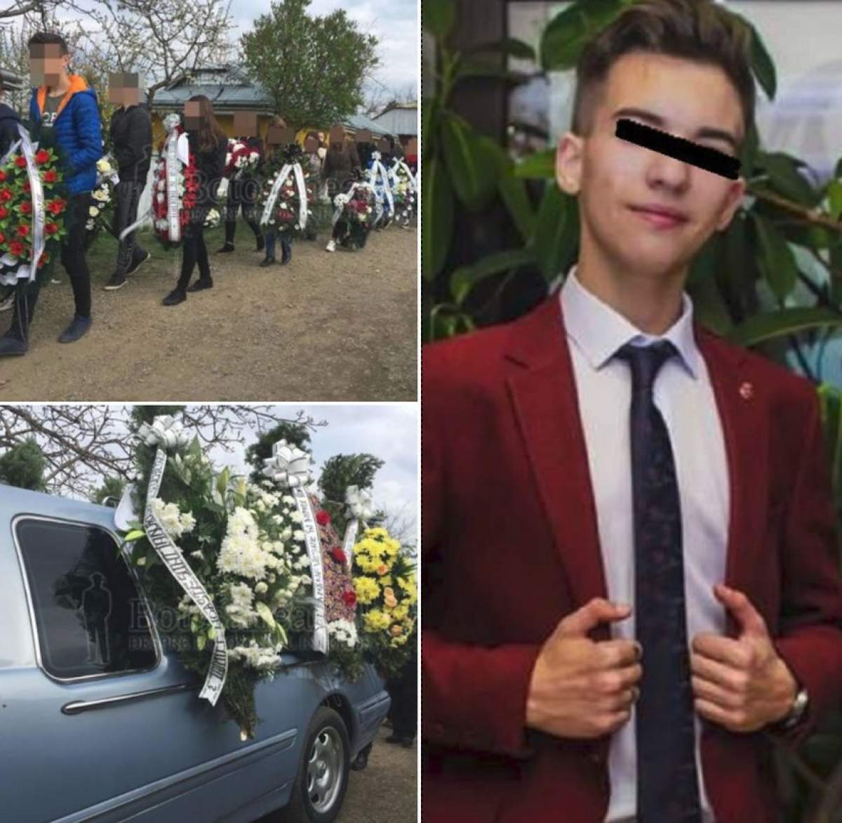 Gabriel Vieriu, tânărul din Botoşani, care a murit la 18 ani, a fost înmormântat. Un sat întreg l-a jelit