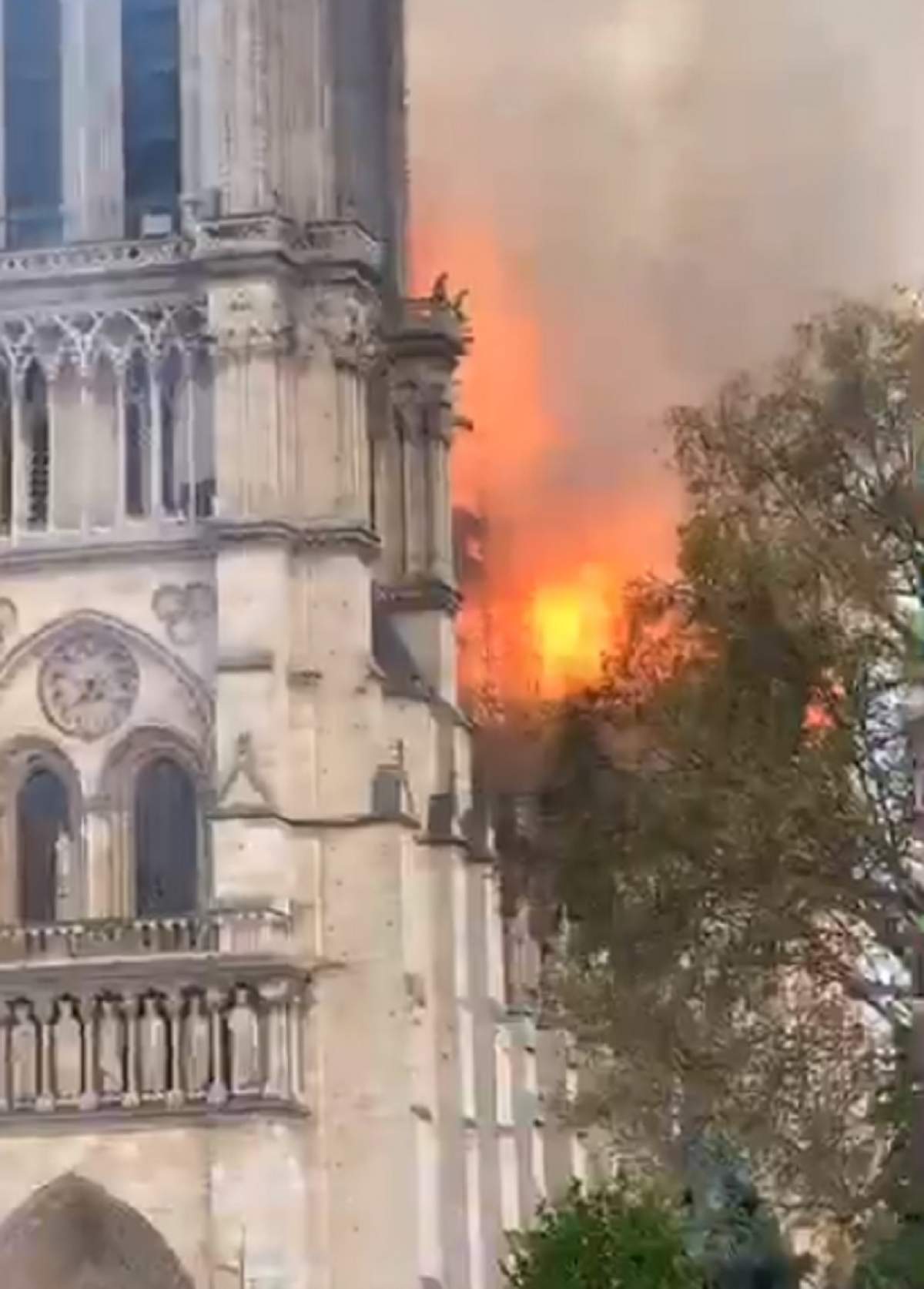 Catedrala Notre-Dame arde în continuare! Turla clădirii s-a prăbușit, sub privirile îngrozite ale oamenilor. VIDEO